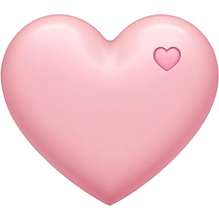 pastel pink heart  emoji