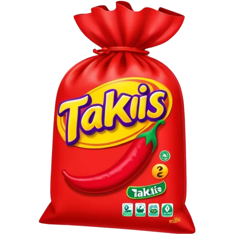 Red takis bag emoji