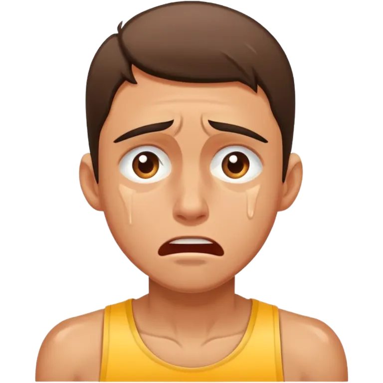 skinny athlete crying emoji