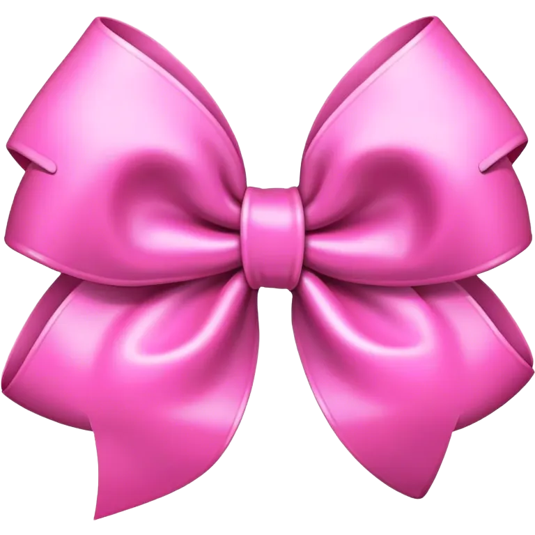 pink bow emoji