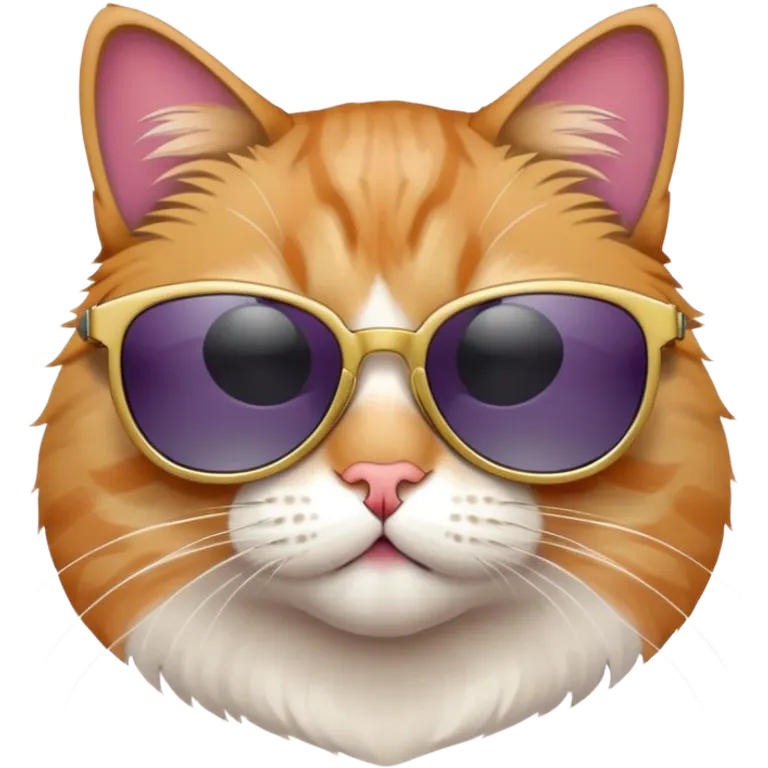 Cat wearing sunglasses emoji