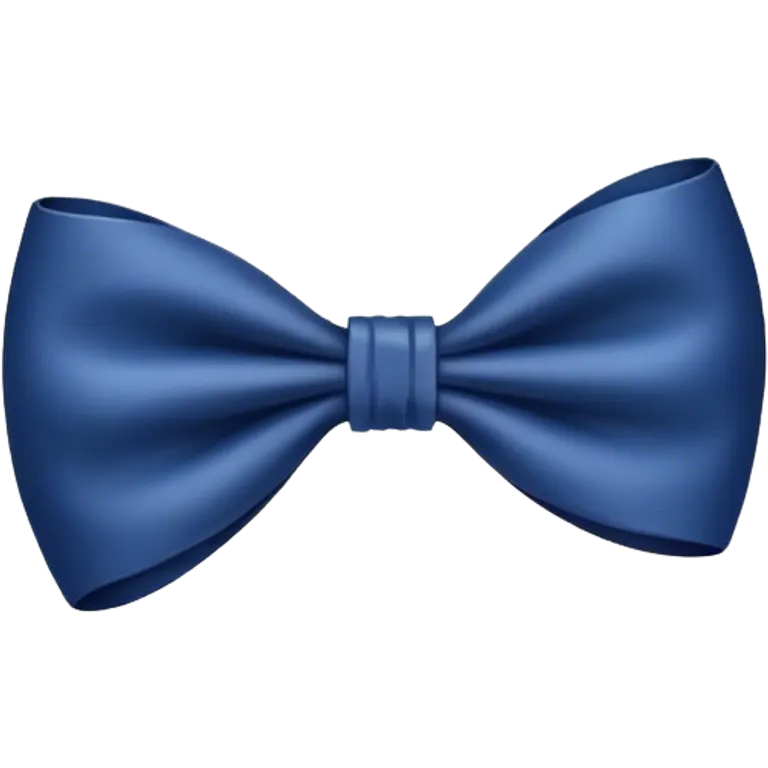Navy blue bow  emoji