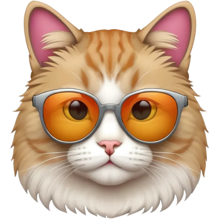 Cat wearing sunglasses emoji