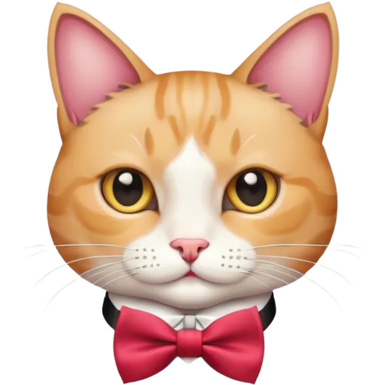 Gato con lazo emoji