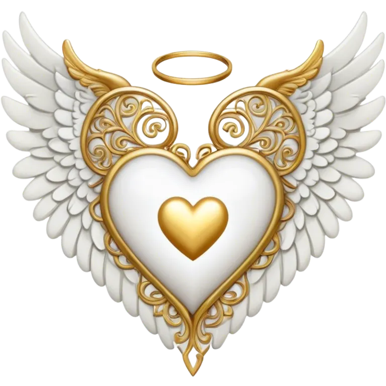 heart with angel wings emoji