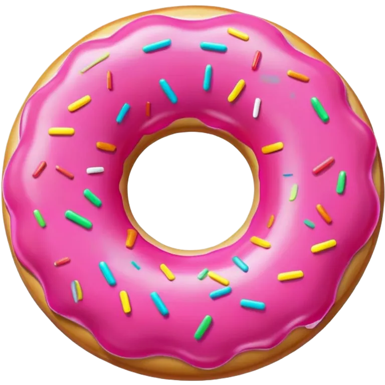 colorful donut pool float emoji
