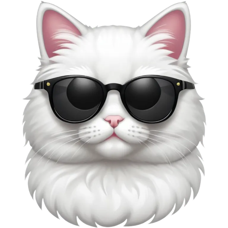 Cat wearing sunglasses emoji