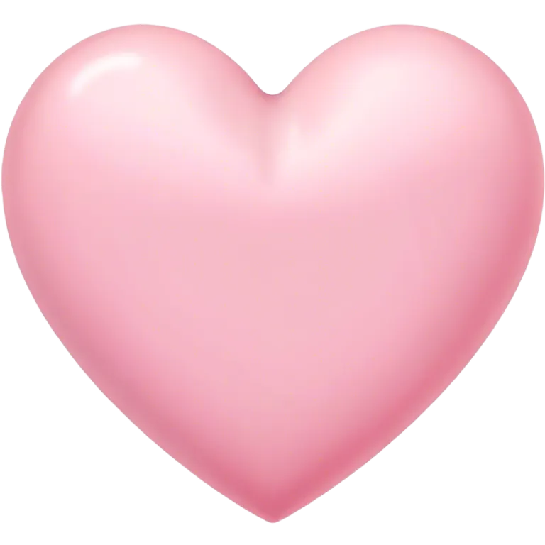 Pastel pink heart emoji