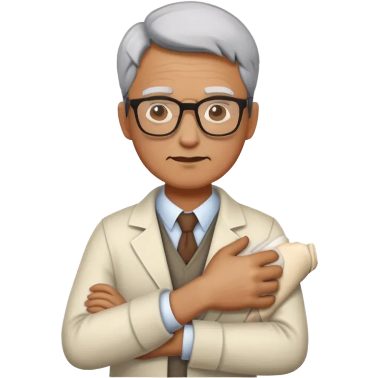 broken arm professor emoji