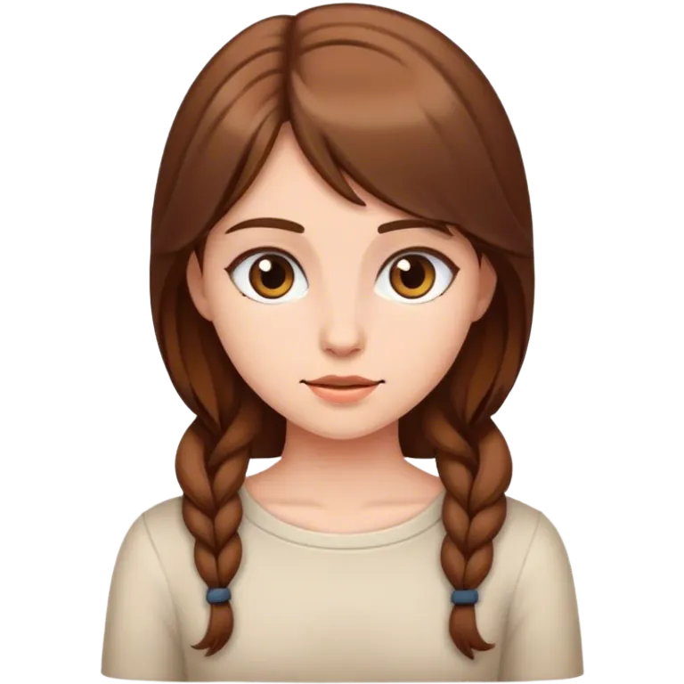 brown haired girl emoji