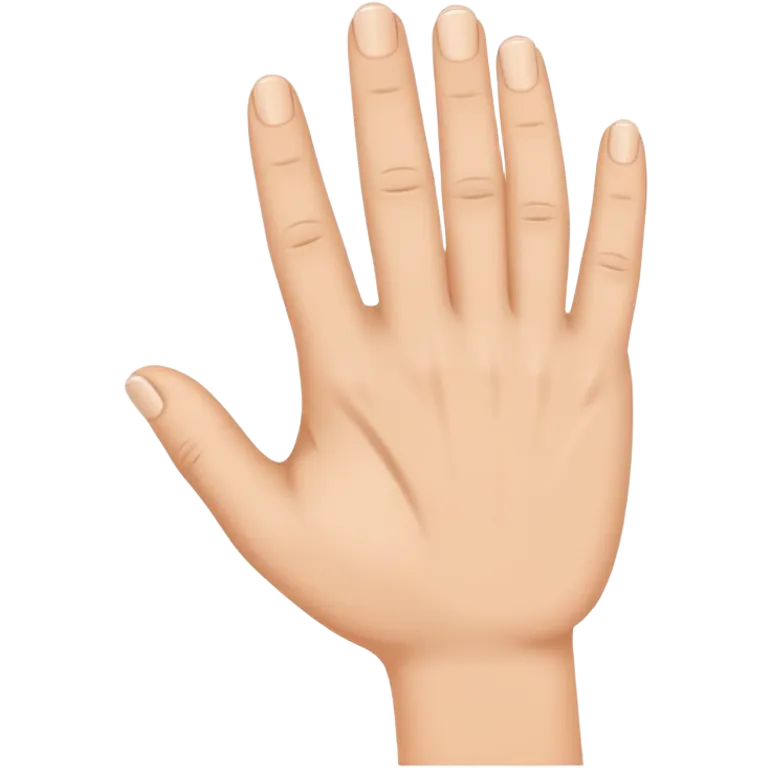 thumb between index and ring fingers emoji