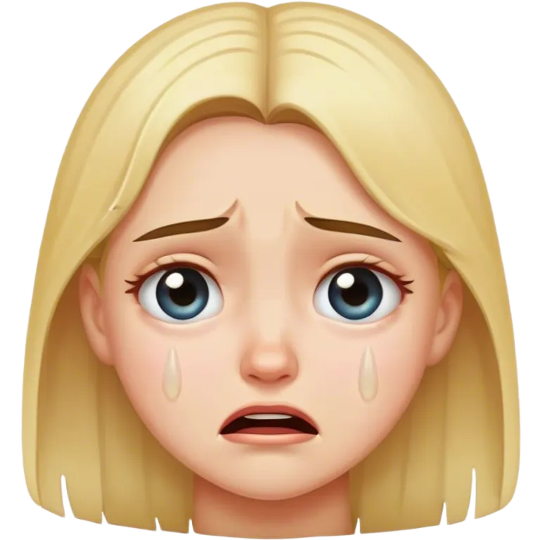 crying girl emoji