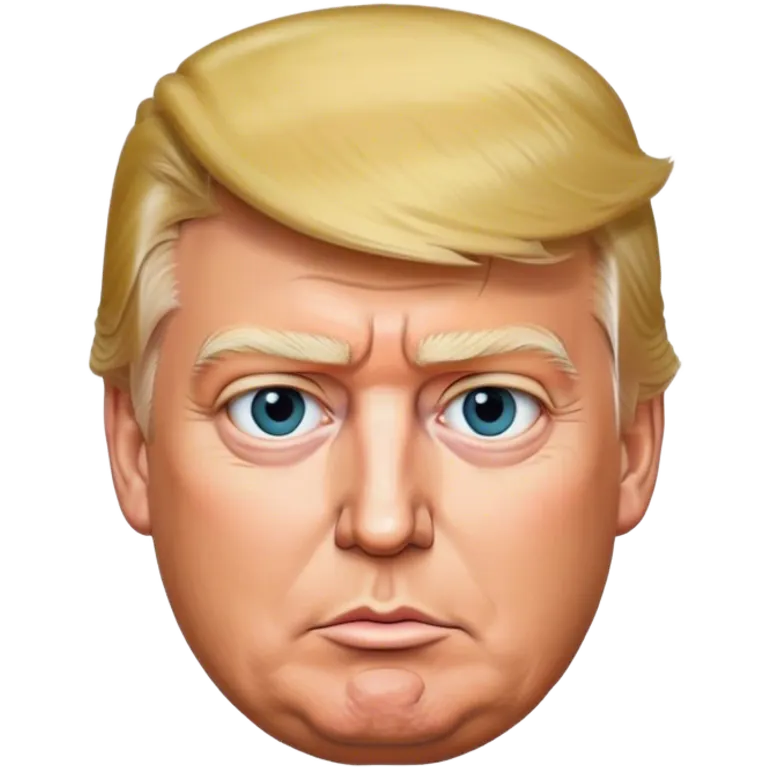 The photorealistic Donald Trump emoji