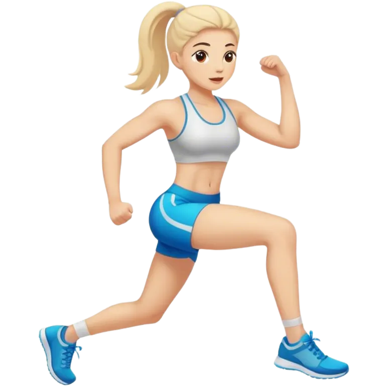 Exercising girl emoji