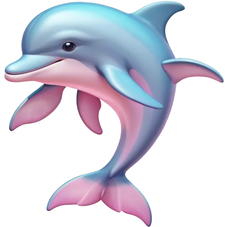 Pastel-pink-colors-dolphin emoji
