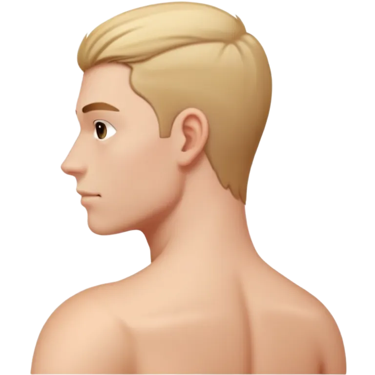 white young man's shoulder, just the shoulder area emoji