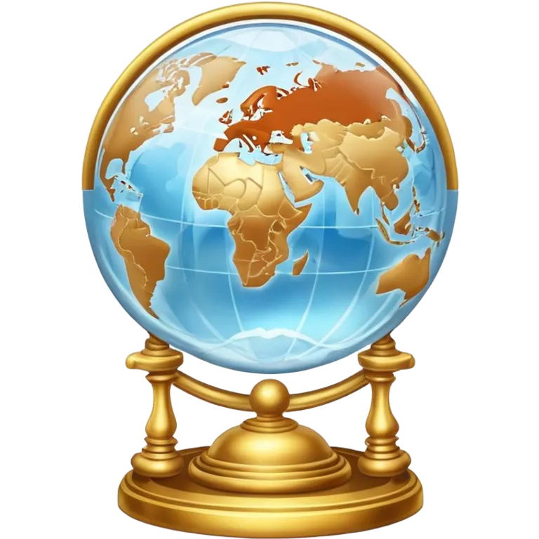 Epic divine marbles inside globe aesthetic-scenery- emoji