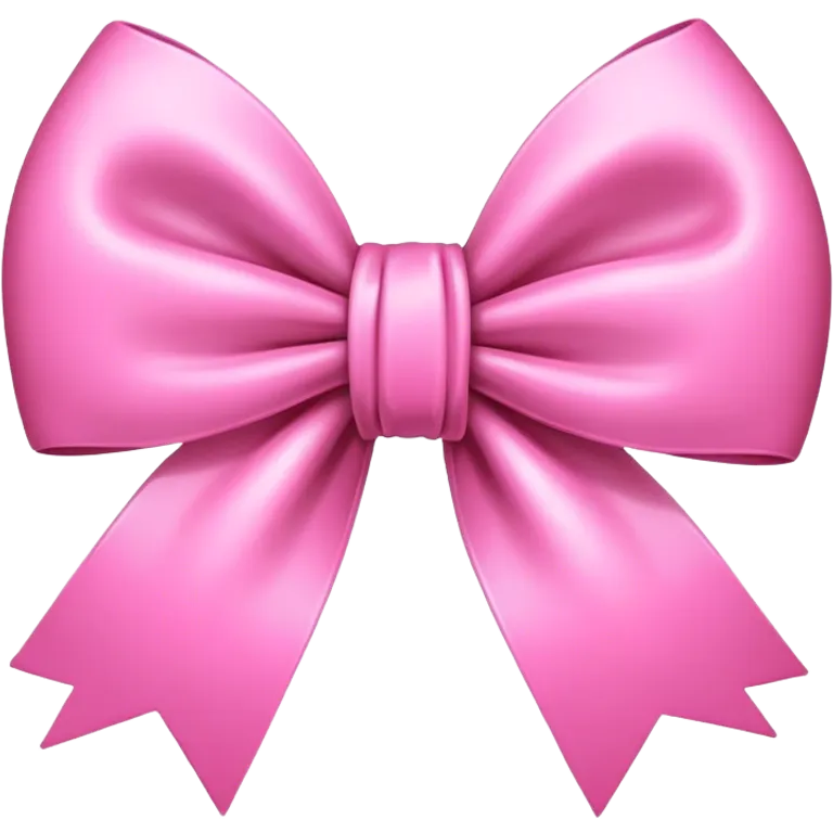Pink bow emoji
