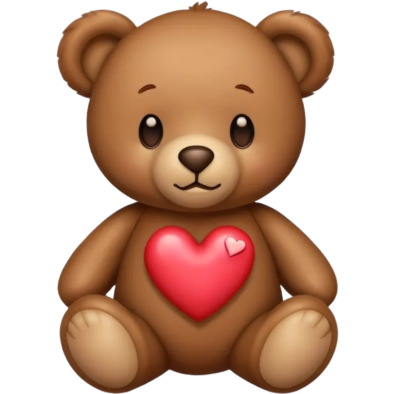 Teddy bear inlove emoji