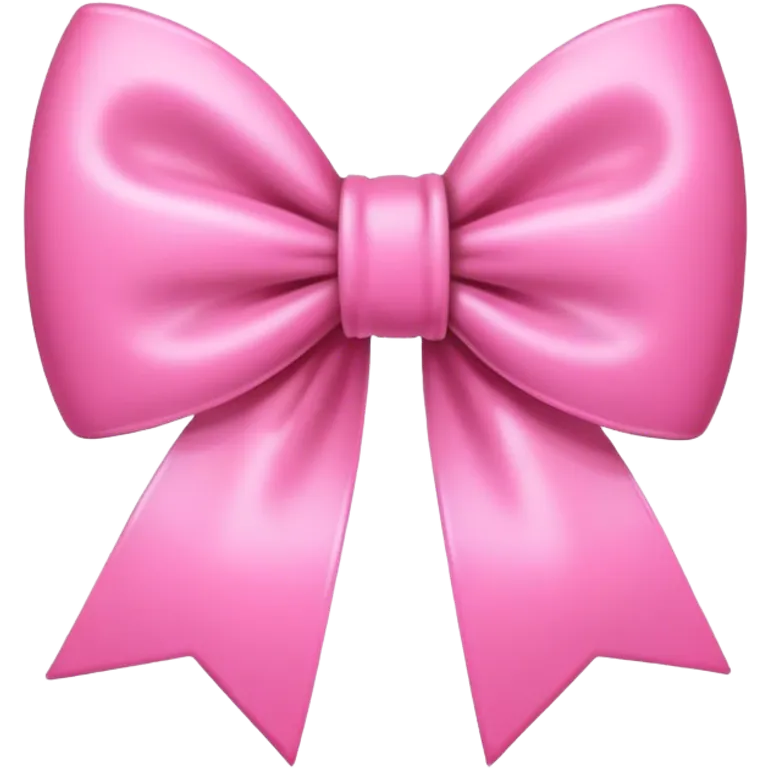 Pink bow emoji