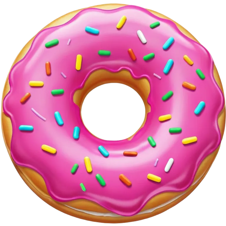 colorful donut pool float emoji