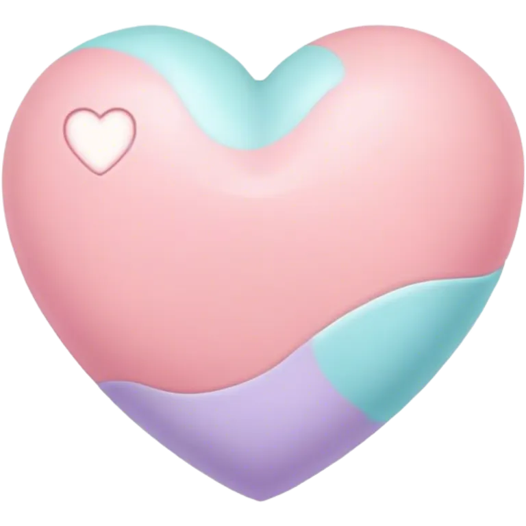 Pastel heart emoji