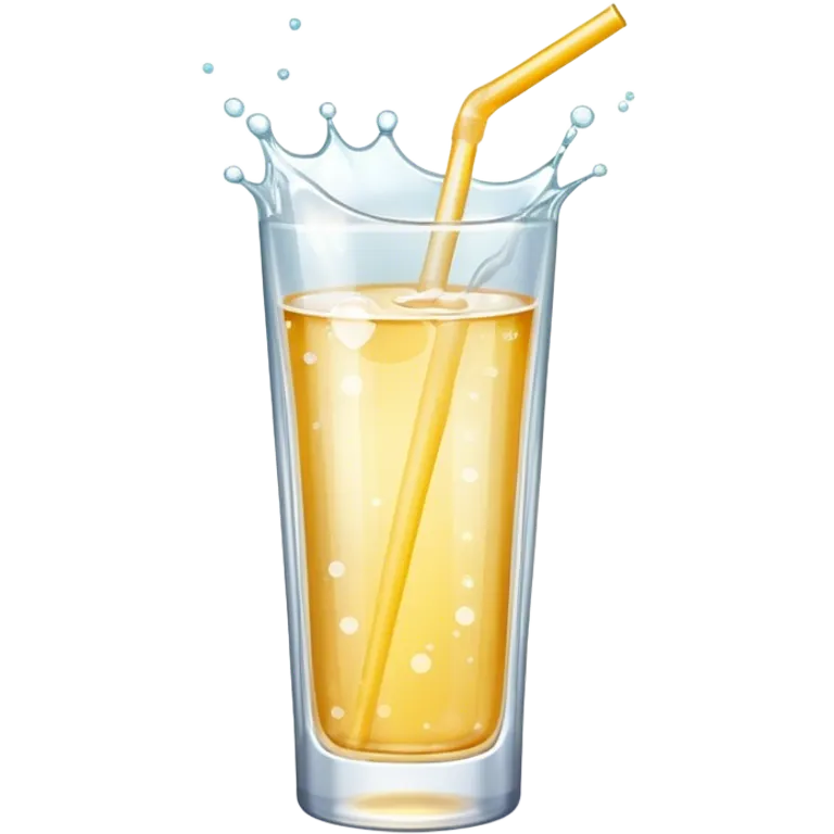 White sparkle drink  emoji