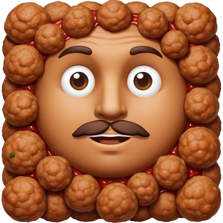 Meatball man emoji