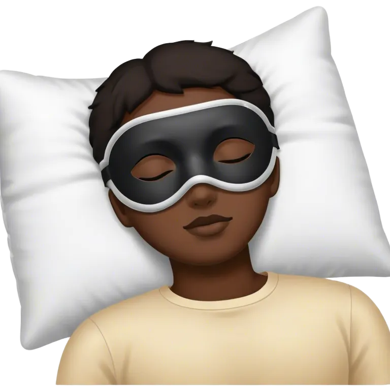 sleeping eye mask emoji