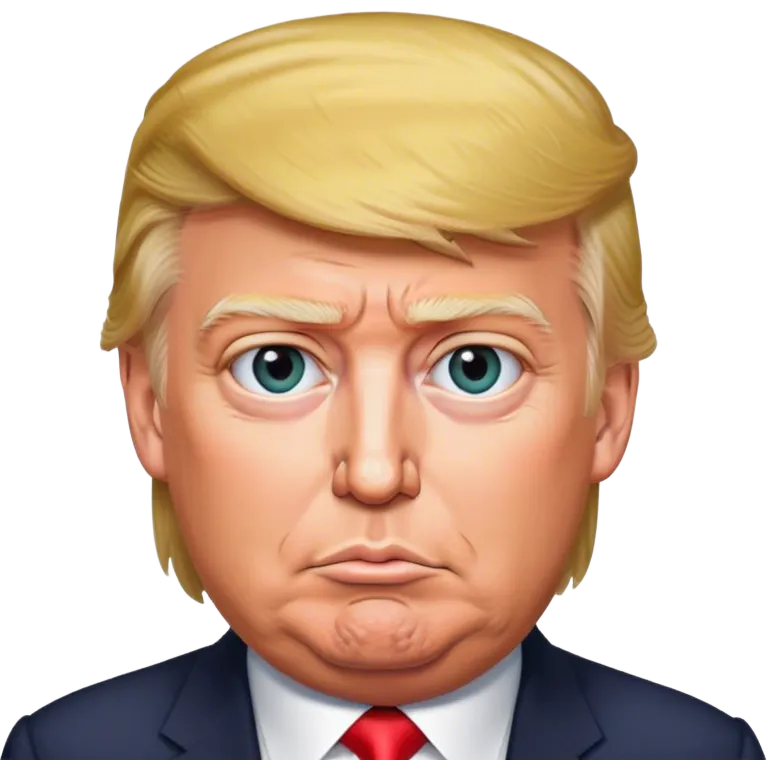 The photorealistic Trump emoji