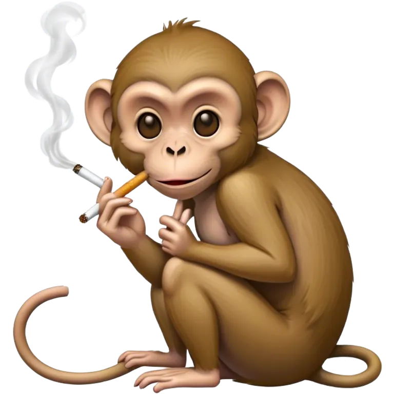 Macaco fumando emoji