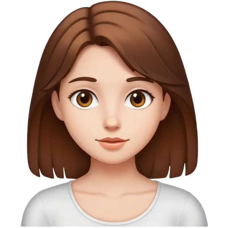 Brown haired girl emoji