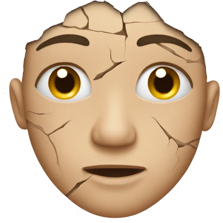 cracked skin emoji