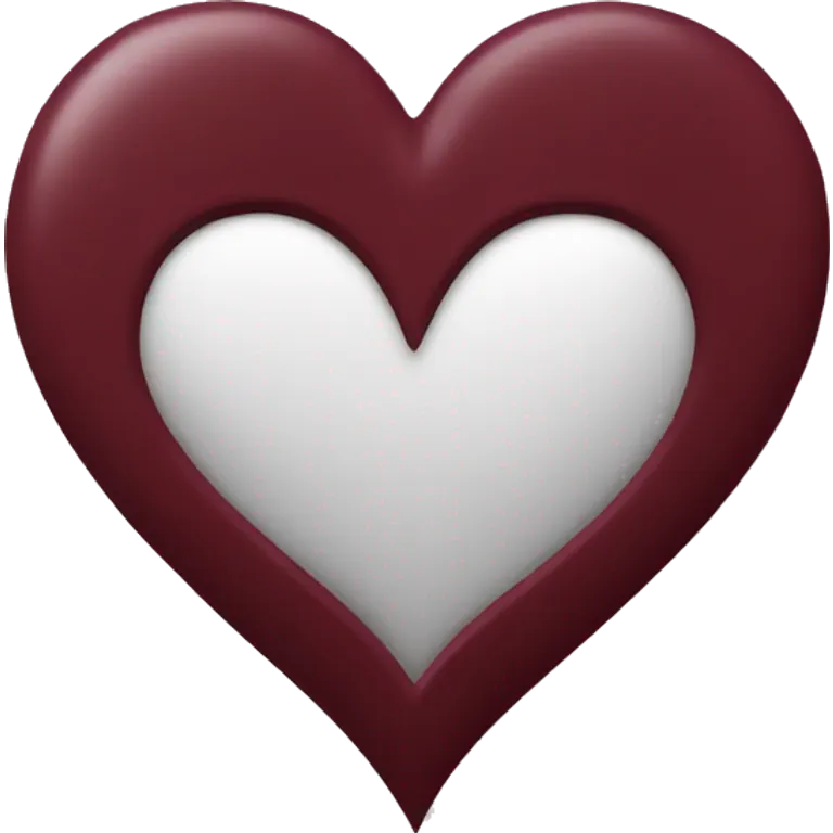 Maroon heart emoji