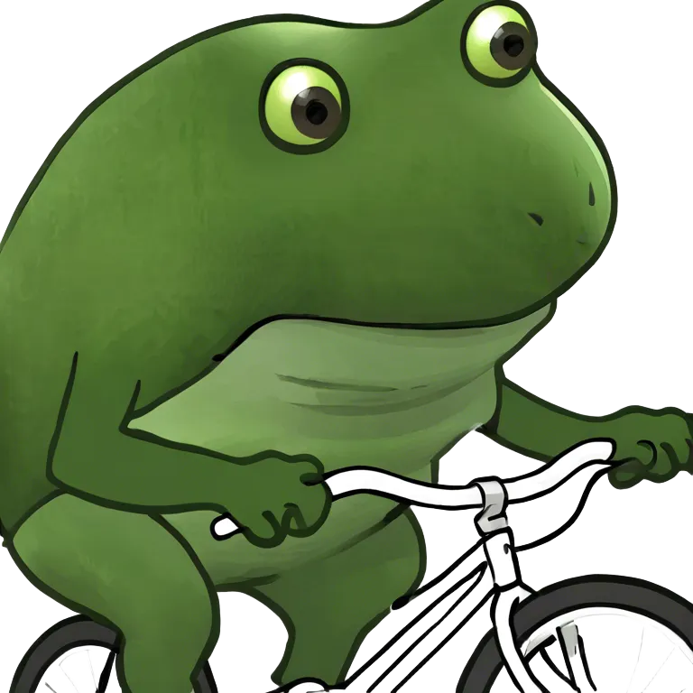 bufo riding a bike emoji