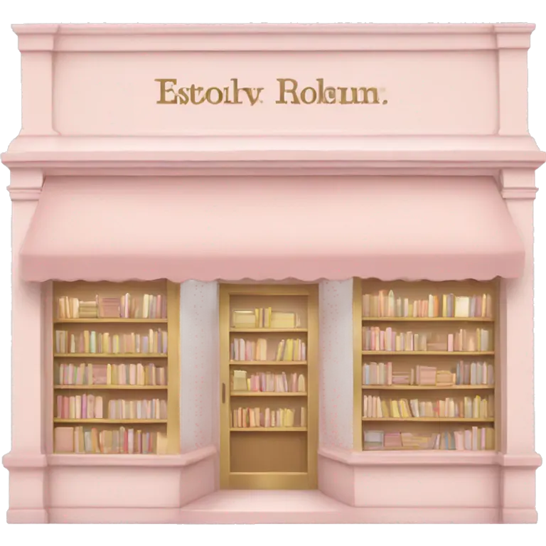 Light pink and beige aesthetic Bookshop emoji