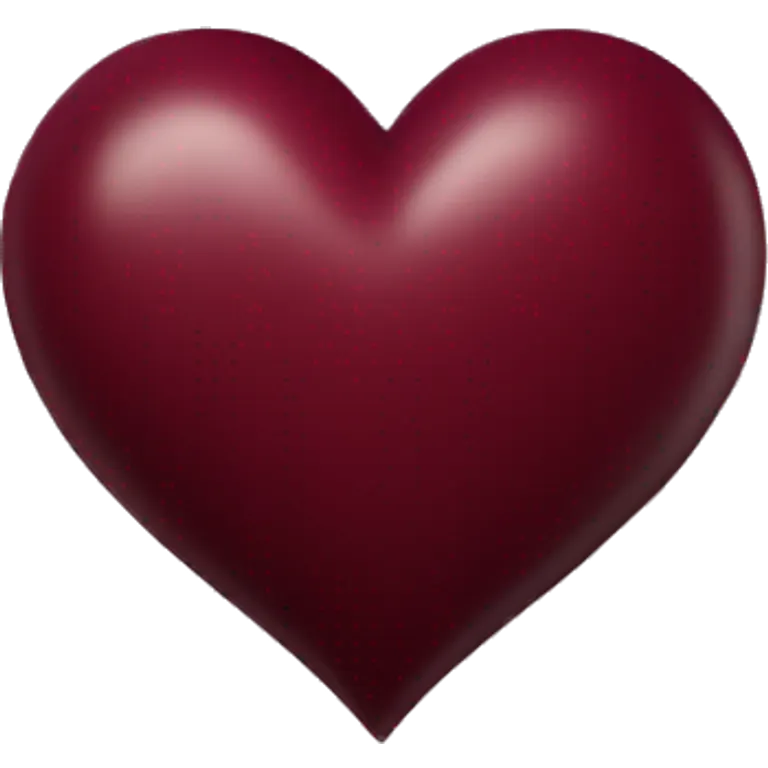 Maroon heart  emoji