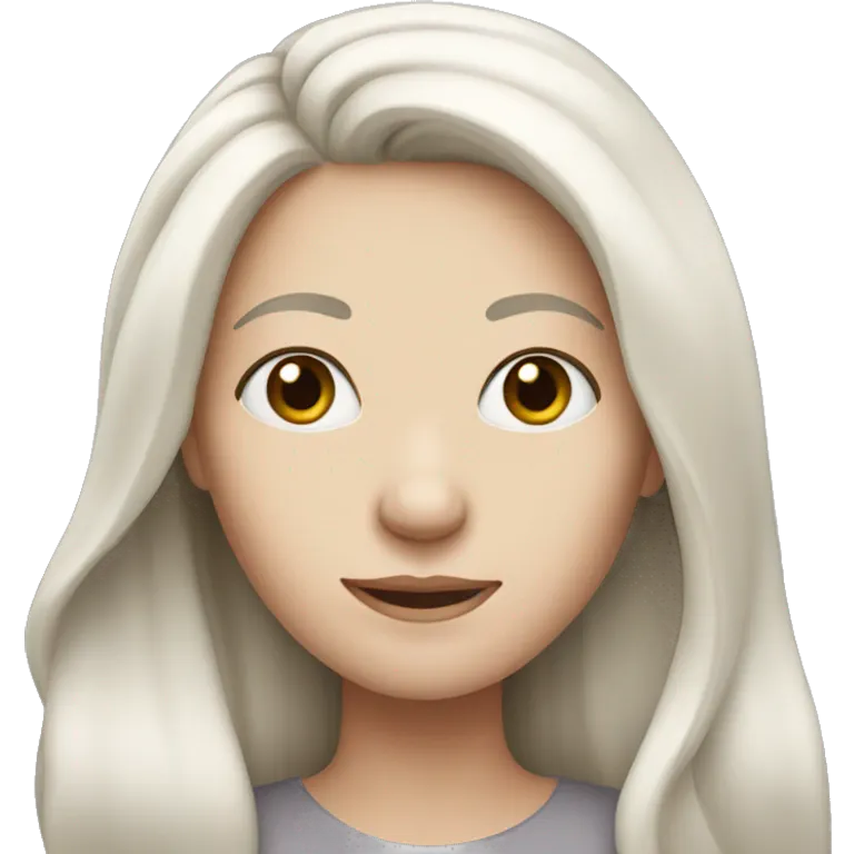 a white-skinned, long-haired woman emoji