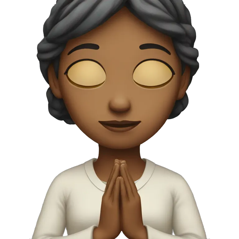 Woman praying emoji