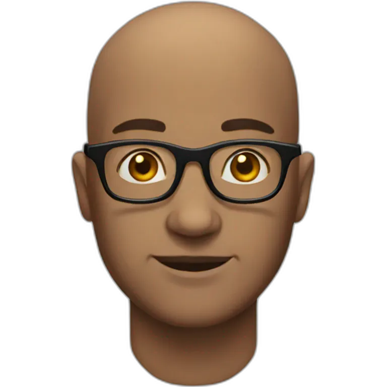 bald men with glasses emoji