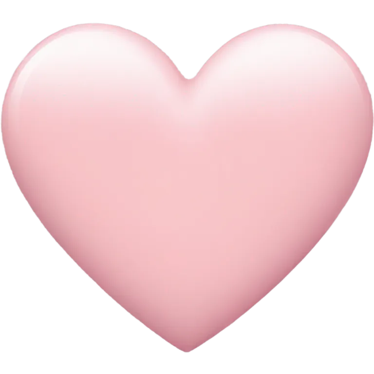 pastel pink heart emoji