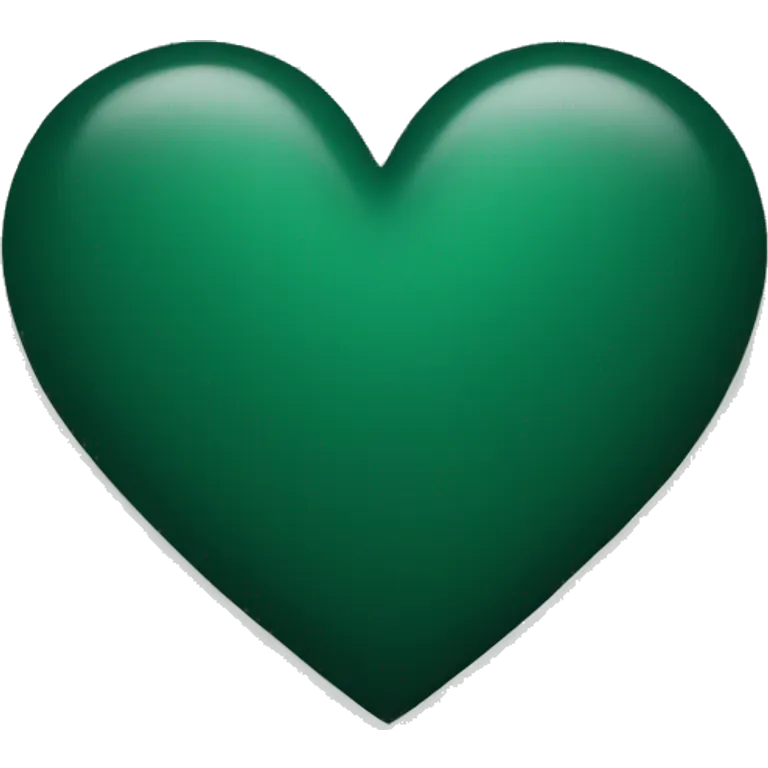Dark green hearr  emoji