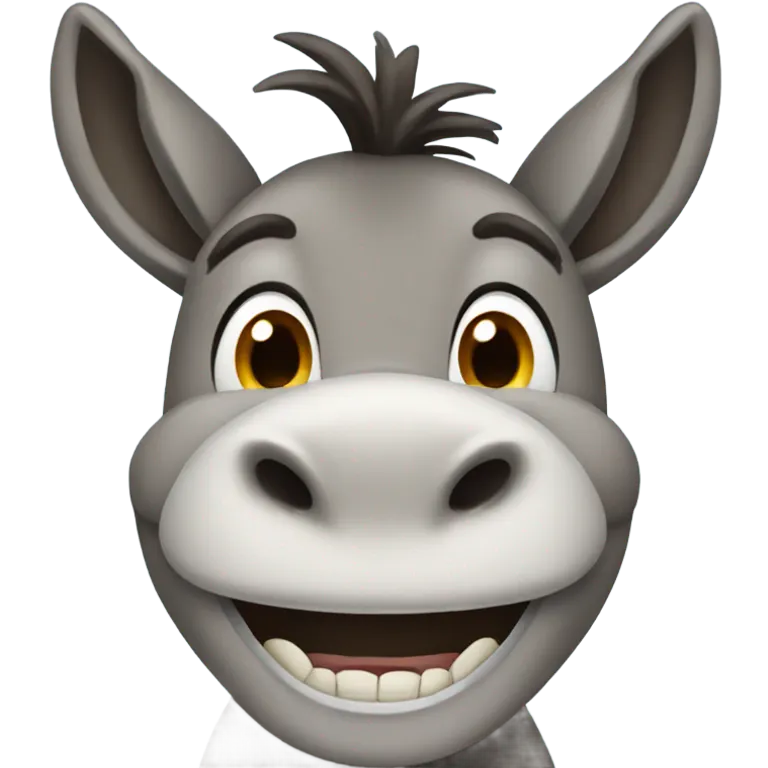 donkey showing teeth emoji