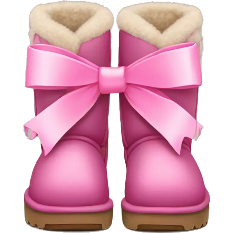 uggs with pink bow emoji
