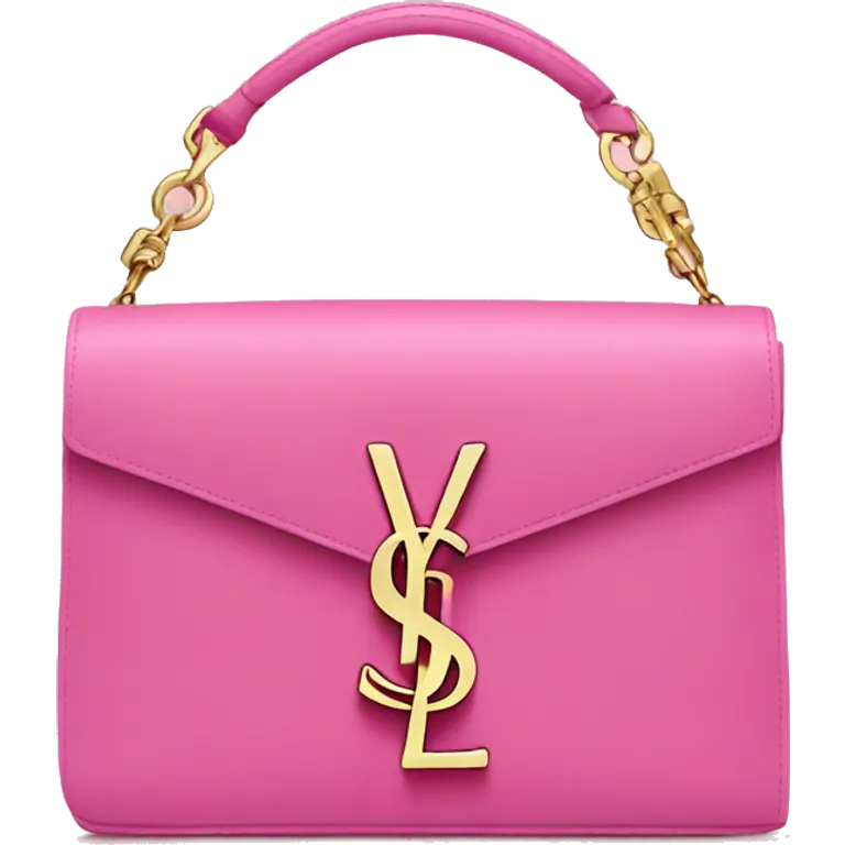 Pink YSL bag emoji
