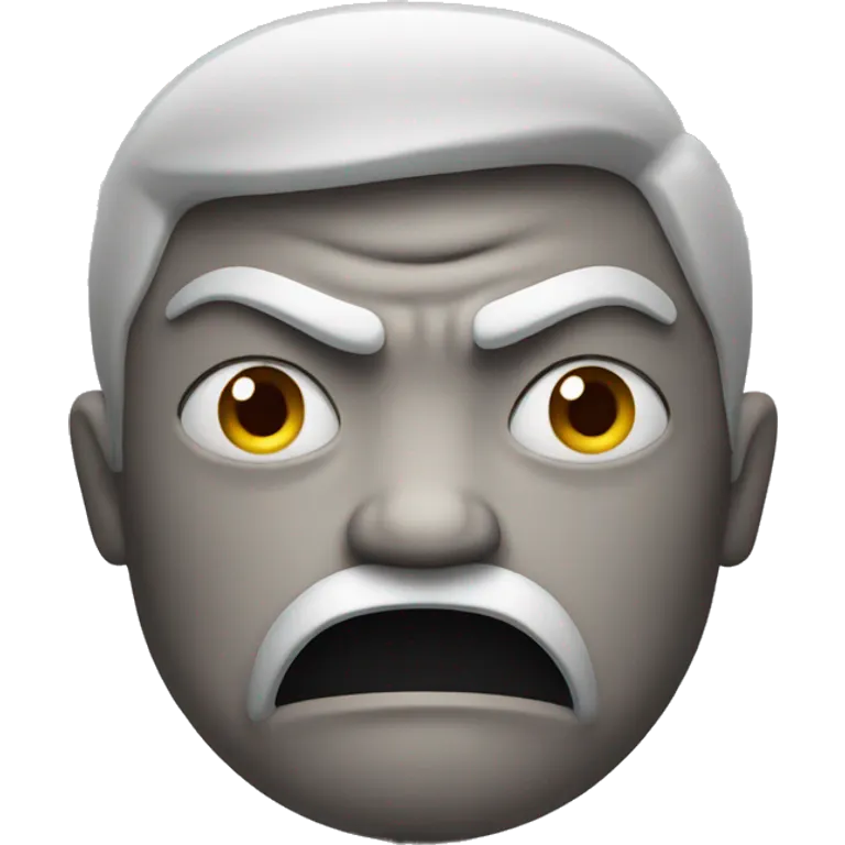 angry emoji with crossed arms emoji