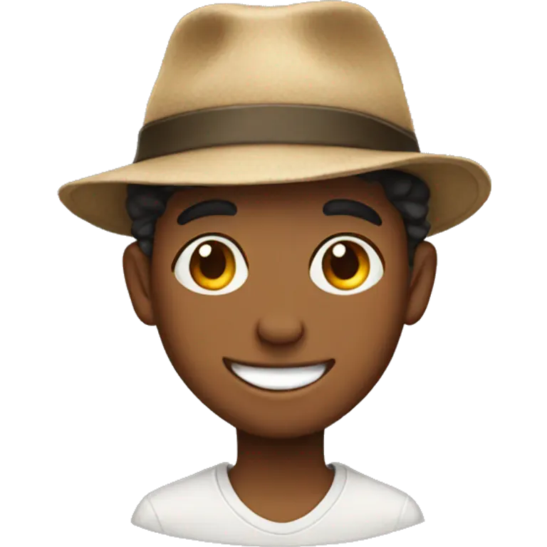 smiling boys in hats emoji