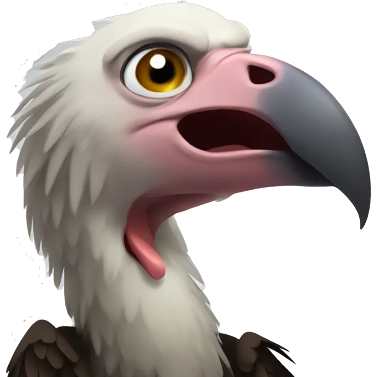a vulture cry because he is poor emoji