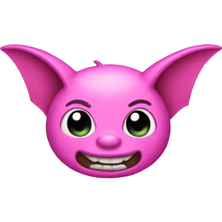 Pink bat emoji