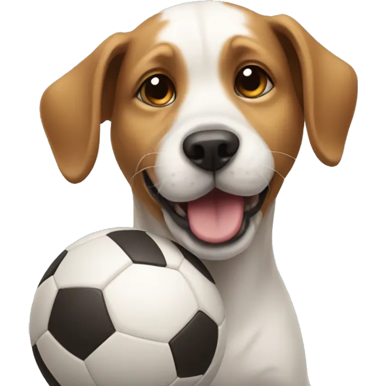 Dog with a ball emoji